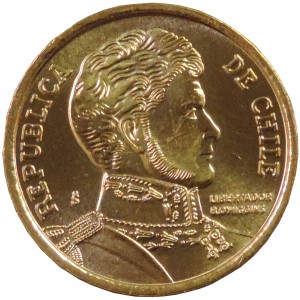 Moneda de 10 pesos anverso