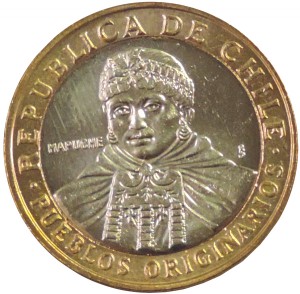 Moneda de 100 pesos anverso