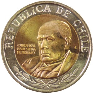 Moneda de 500 pesos anverso